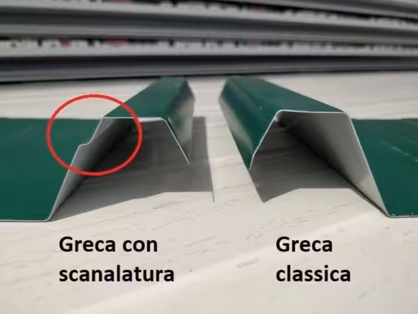 sand dry scanalatura lamiera grecata