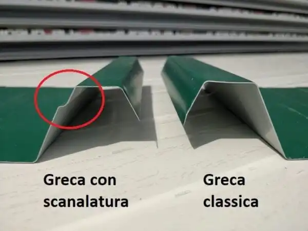 sand dry scanalatura lamiera grecata