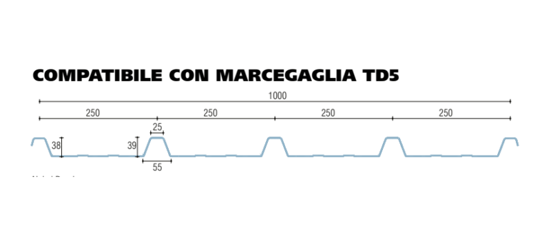 policarbonato microalveolare grecato compatibile con marcegaglia td5