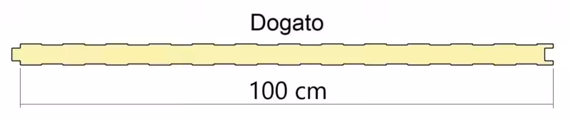 pannello da parete dogato