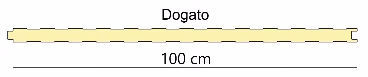 pannello da parete dogato