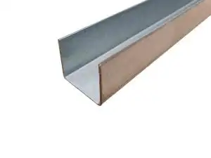 profilo a U in lamiera zincata 2 mm