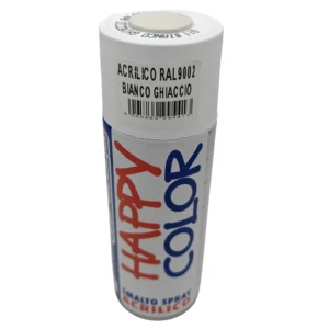 Vernice spray per ritocchi bianco grigio Ral 9002